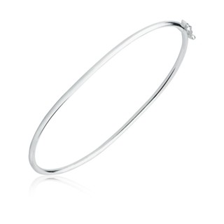 Pulseira Bracelete Liso Feminino De Prata 925