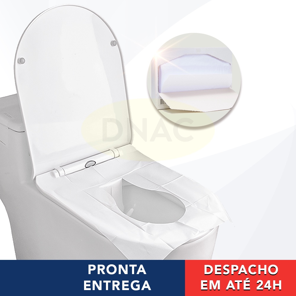 40 Folhas Descartáveis Protetor De Assento Sanitário Para Banheiro em Oferta na Shopee