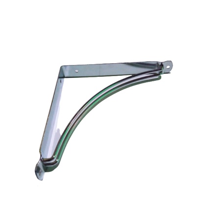 Suporte Mão Francesa 20cm Cromado Para Prateleiras Kit 2 Unidades C/fixadores em Oferta na Shopee