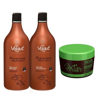 Volgut Progressiva Premium 1Litro Selagem Profissional Térmica Tratamento Salão Japinha Liso Extremo Máscara Chuveiro Definitiva Beleza Botox Hidratação Profunda Creme Pentear Protetor Térmico Cauterização Blindagem