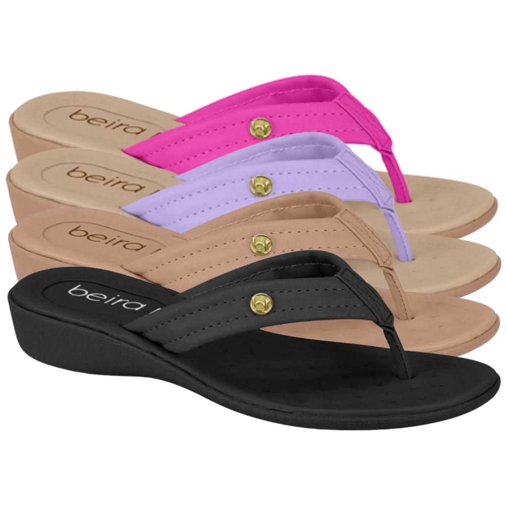 Chinelo Beira Rio Feminino Conforto Ortopedico Macio Leve Original em Oferta na Shopee