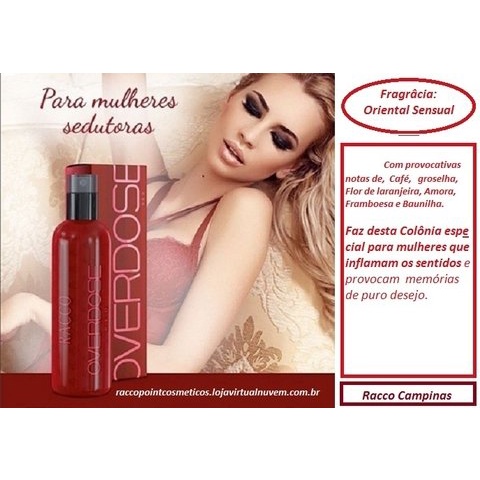 Perfume importado feminino Overdose Red Racco - Relançamento