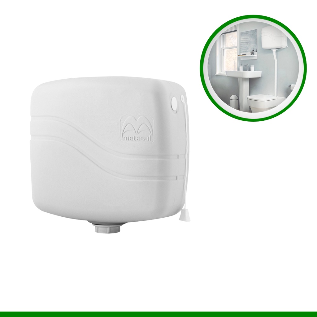 Caixa de Descarga Universal Ajustável 6 a 9 Litros Para Vaso Sanitário