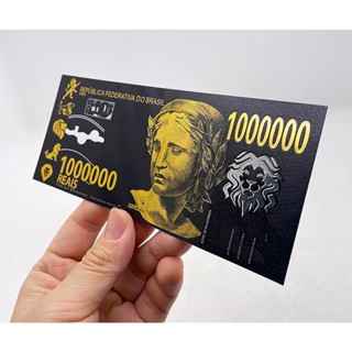 Cédula 1 Milhão de Reais Black Ouro Leão Colecionável