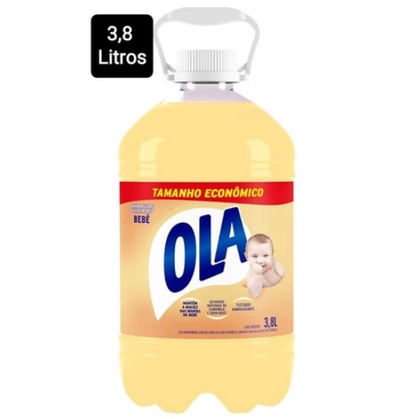 Lava Roupas Ola Bebê 3,8 Litros Galão Embalagem Econômica