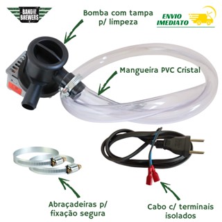 Kit Bomba Recirculação C/ Mangueira - Cerveja Artesanal