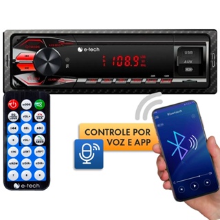 Aparelho De Som Carro Radio E-tech Premium 2usb Bluetooth Sd em Oferta na Shopee
