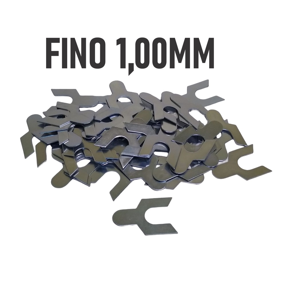 Calço Cambagem Fino (1,00mm) Opala / Uno Tipo Y 50 Pçs em Oferta na Shopee