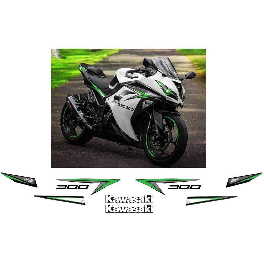 Faixas Kawasaki Ninja 300 2015 Branca