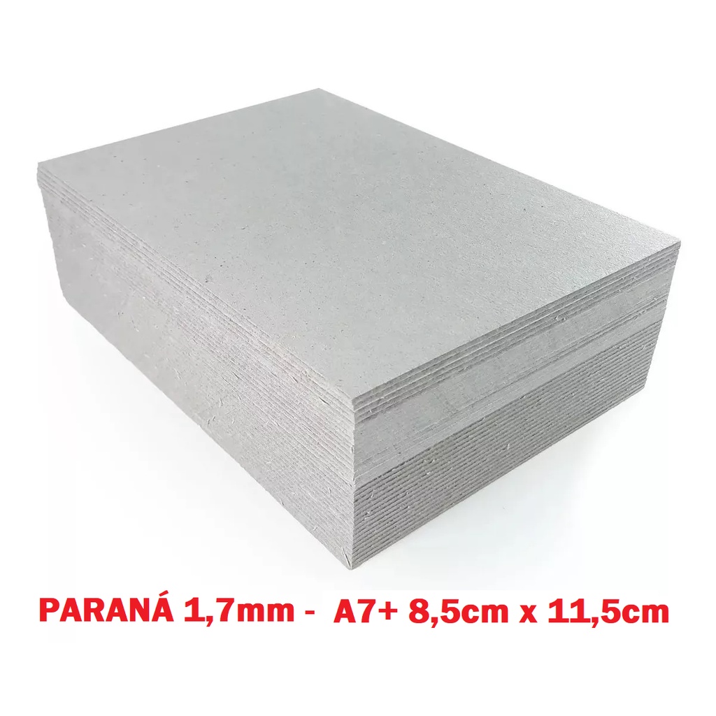 10 Placas Papelão Paraná 1,7mm - A7+ 8,5 x 11,5cm