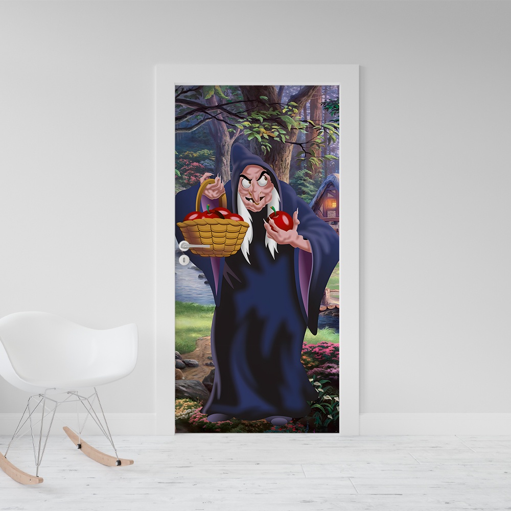 Adesivo Decorativo De Porta Branca de Neve 05617
