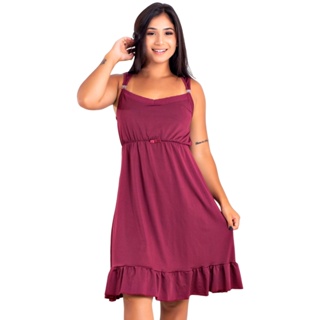Camisola de Amamentação Microfibra Fecho em Click Mamãe e Bebê | 184 em Oferta na Shopee