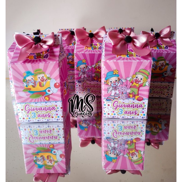 Kit 10/15/20 Caixinhas MILKS | Personalizado | PATATI PATATA, Pegue & Monte. Lembrancinhas Aniversário.