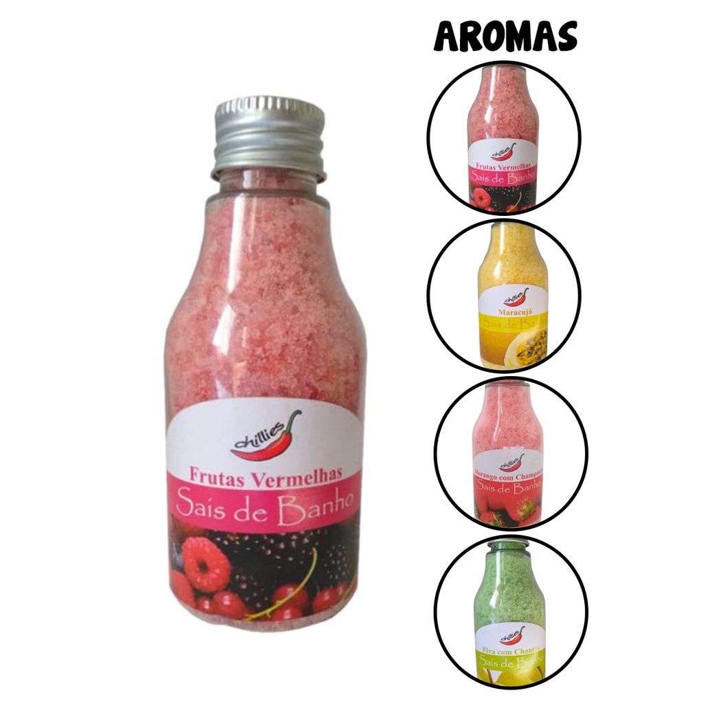 Sais De Banho Ofurô Relaxante Chillies Esfoliante em Oferta na Shopee