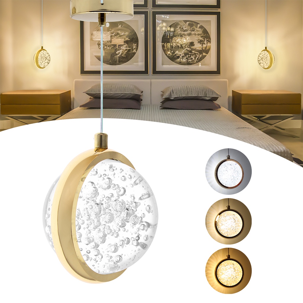 Luminária Pendente Saturno Cristal Brilho Redondo PD01 em Oferta na Shopee