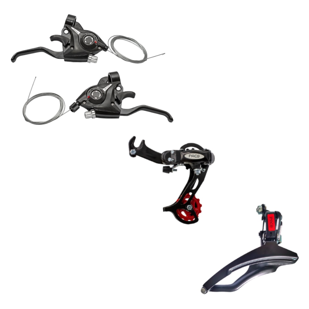 Kit Cambio Transmissão 3x7 Velocidades 21v Bicicleta Bike Mtb