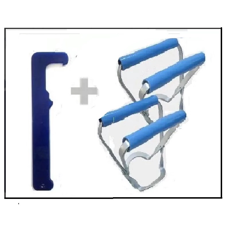 1 Abridor + 2 Pegador Gancho Alça Garra de Garrafao de agua