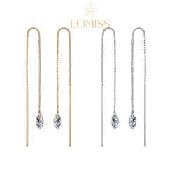 Piercing Palitinho Corrente Aço Cirúrgico Pvd Zircônia Oval UNIDADE《Lomiss semijoias》