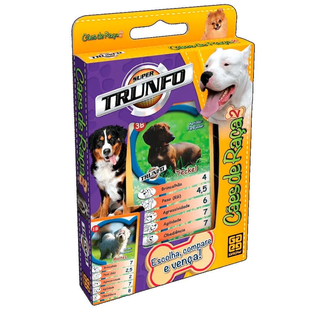 Jogo Interativo Trunfo Cães de Raças 2 - Grow 2643 - Hobbies & Collections