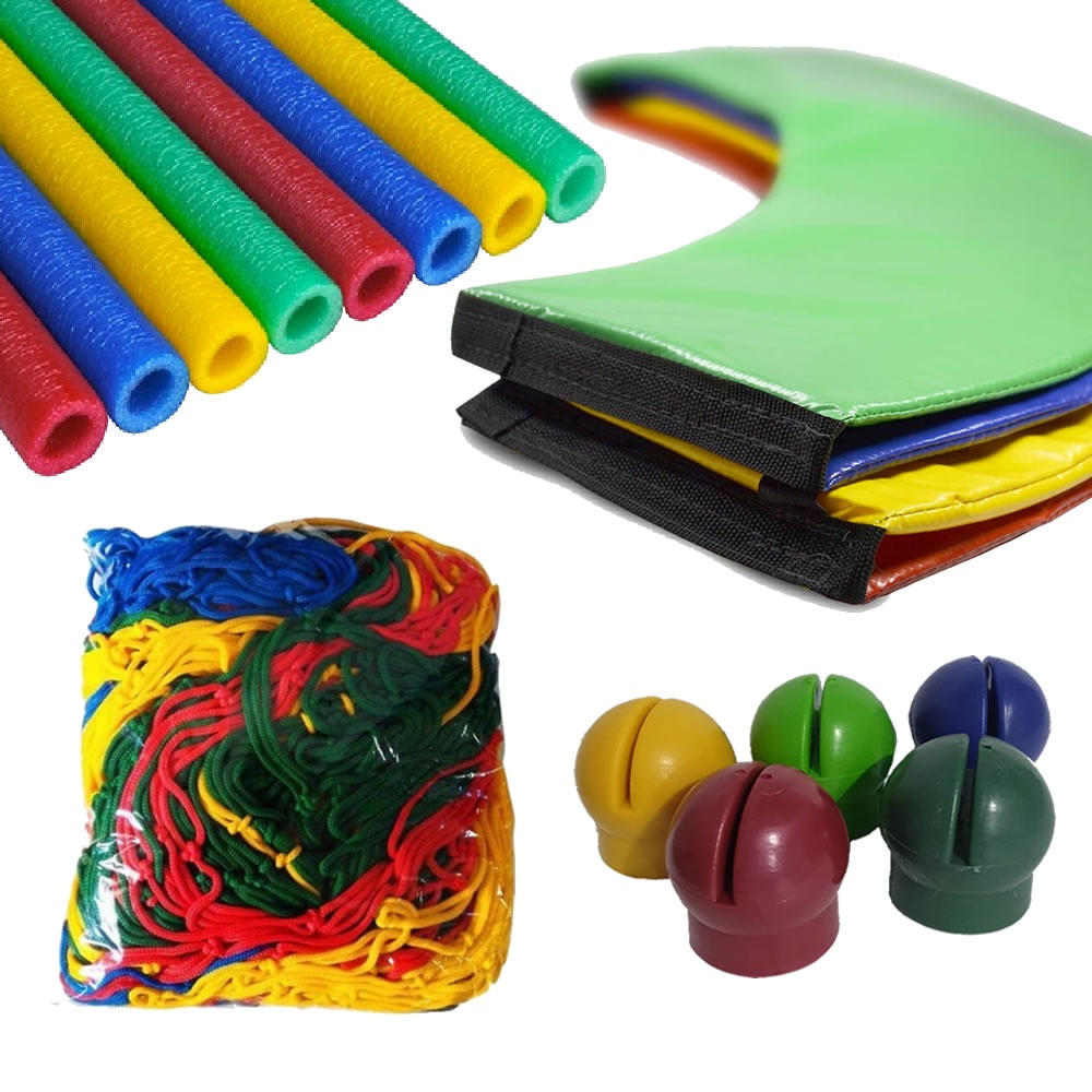 KIT Rede de Proteção 3,05m + Proteção de Molas 3,05m + 8 Isotubos Grandes + 8 Ponteiras em Oferta na Shopee