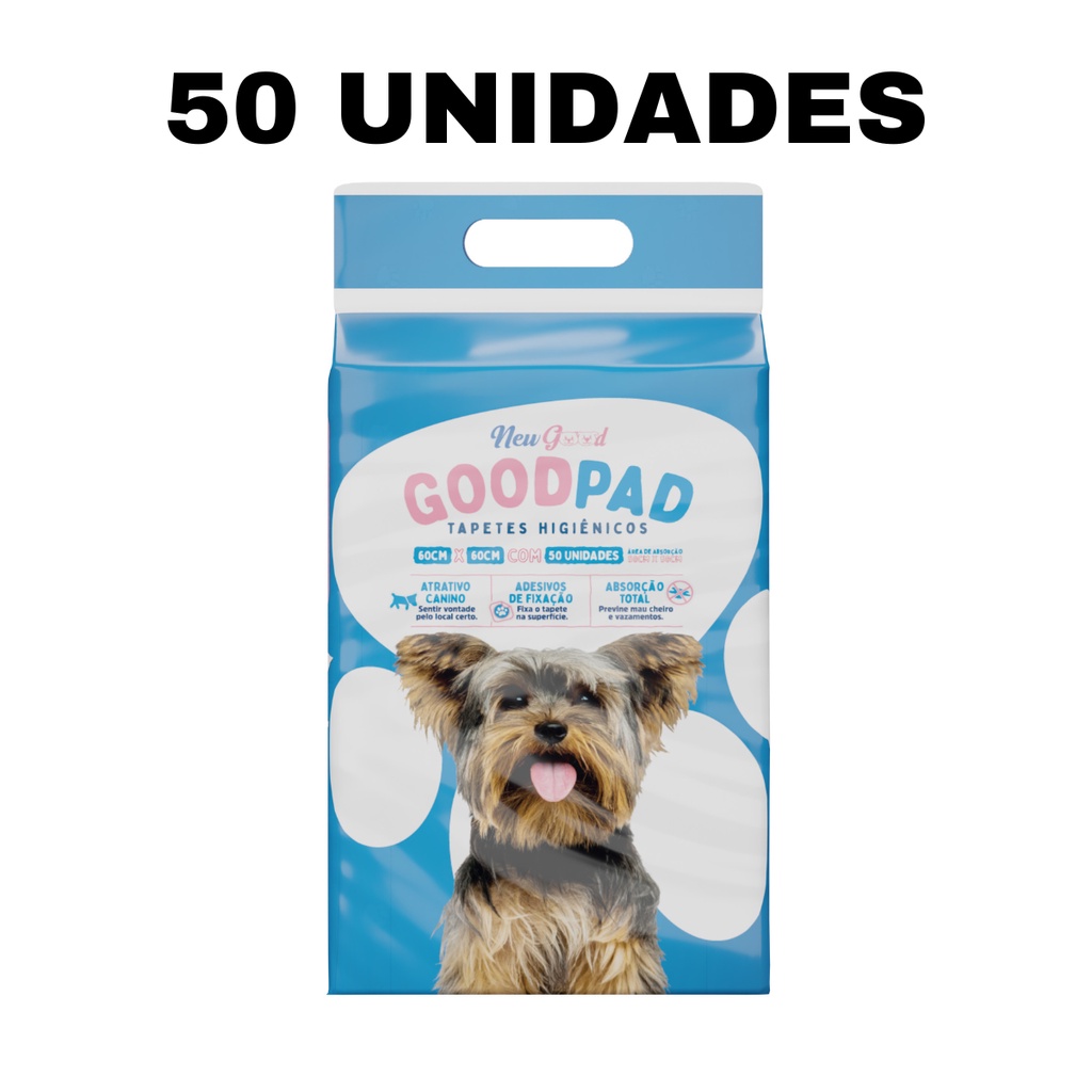 Tapete Higienico 60X60 Slim Para Cães Good Pads - 50 Unidades ...
