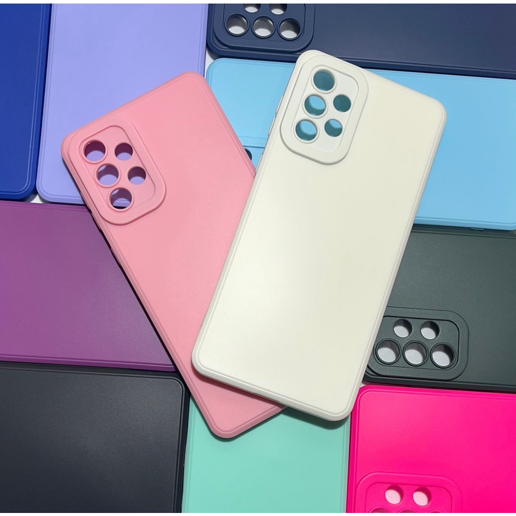 Capa para Samsung Galaxy A73 Silicone Proteção de Câmera Interior Aveludado Macia TPU Premium
