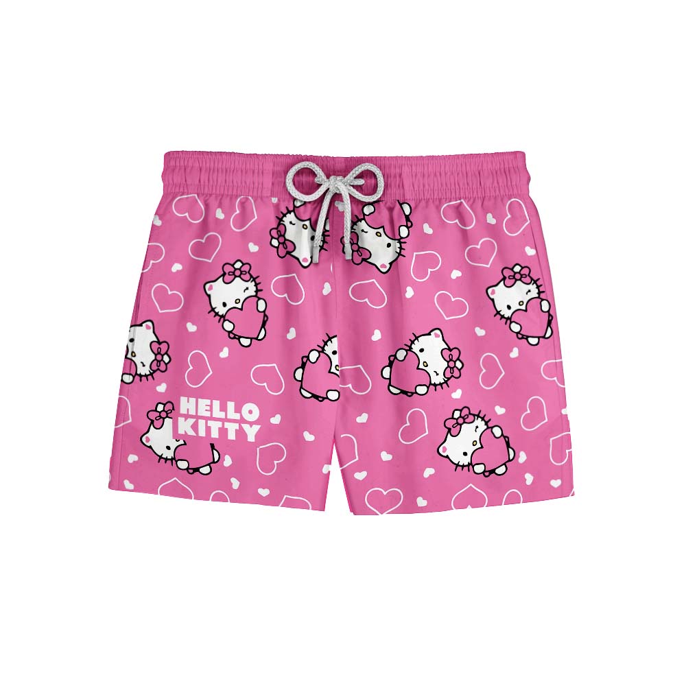 Short Praia Bermuda Mauricinho Hello Kitty Coração Love Masculino REF503 em Oferta na Shopee