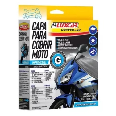 CAPA COBRIR MOTO IMPERMEAVEL G LUXCAR - Spare Parts and Accessories for Vehicles