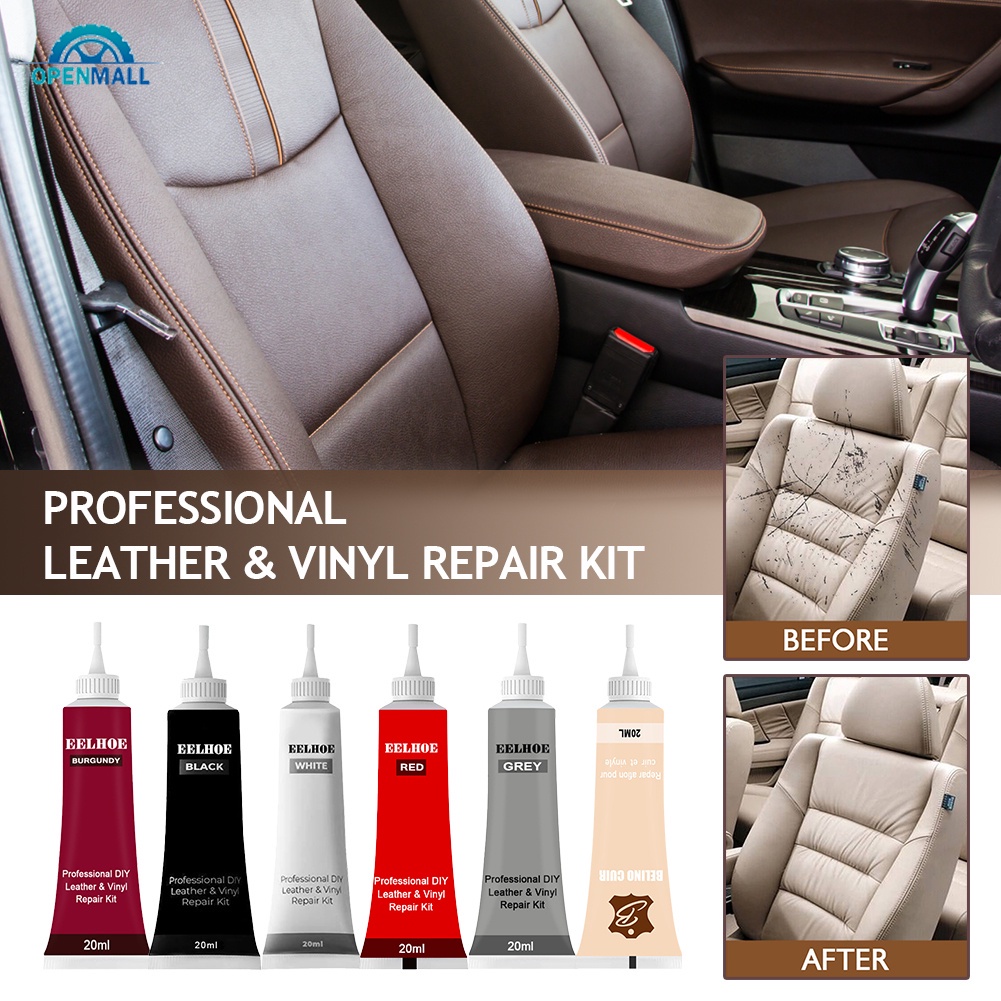 OM 20ml Gel De Reparo De Couro Carro Arranhões Rachaduras Home Car Seat Sofá Complementar Creme Refurbishing Pasta em Oferta na Shopee