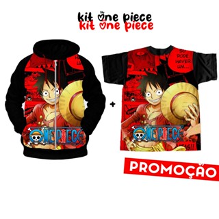 KIT BLUSA E CAMISETA ONE PIECE SUBLIMAÇÃO