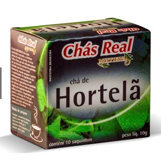 Chá de Hortelã Caixinha de 10g Com 10 Saquinhos - Chás Real Multiervas