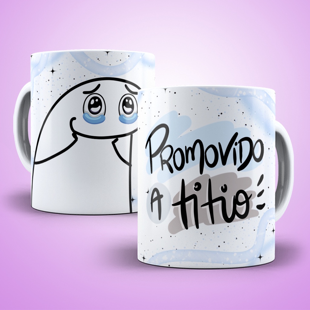 Caneca Promovido A Titio Flork Meme Personalizado - Promoção em Oferta na Shopee