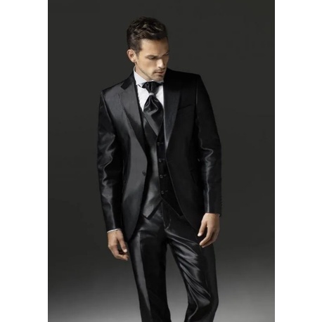 Terno Masculino PV de Luxo Para Casamento, Evento Etc.. Corte Italiano Dois Botões