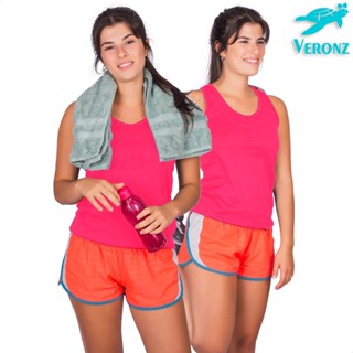 Kit 2 Camisetas Regata Feminina Básica Lisa Neon Treino Academia