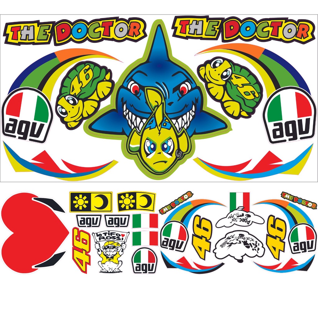 Cartela de adesivo para personalização de capacete vários modelos em Oferta na Shopee