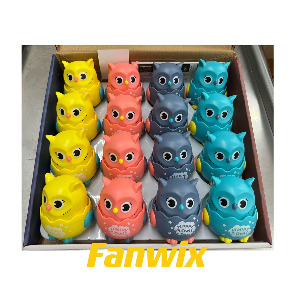 Brinquedo Carrinhos Animais Infantil Coruja Caramujo Monster Esquilo 8 MODELOS, FANWIX
