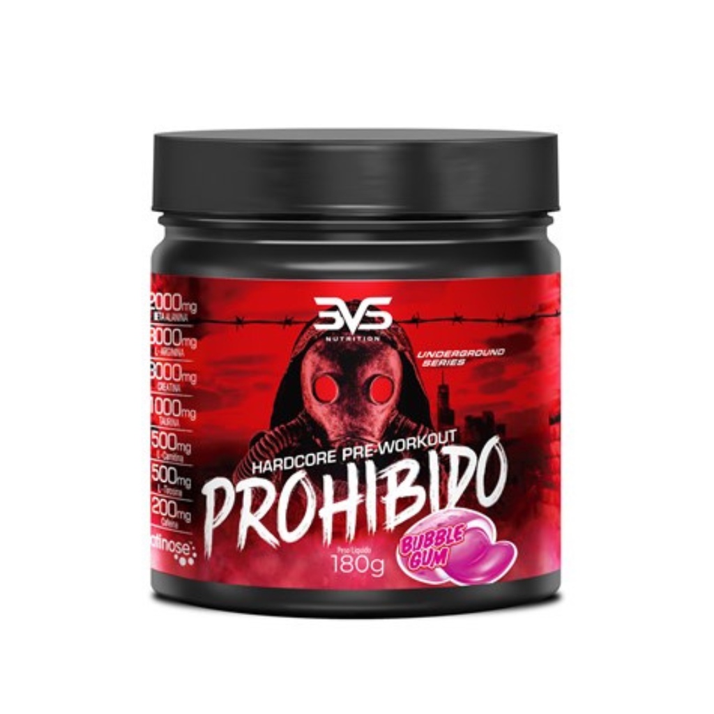 Prohibido 180g versão com beta alanina 3vs Nutrition