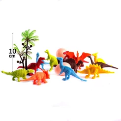 Kit Dinossauro - 14 peças Animais de Plástico Jurássicos