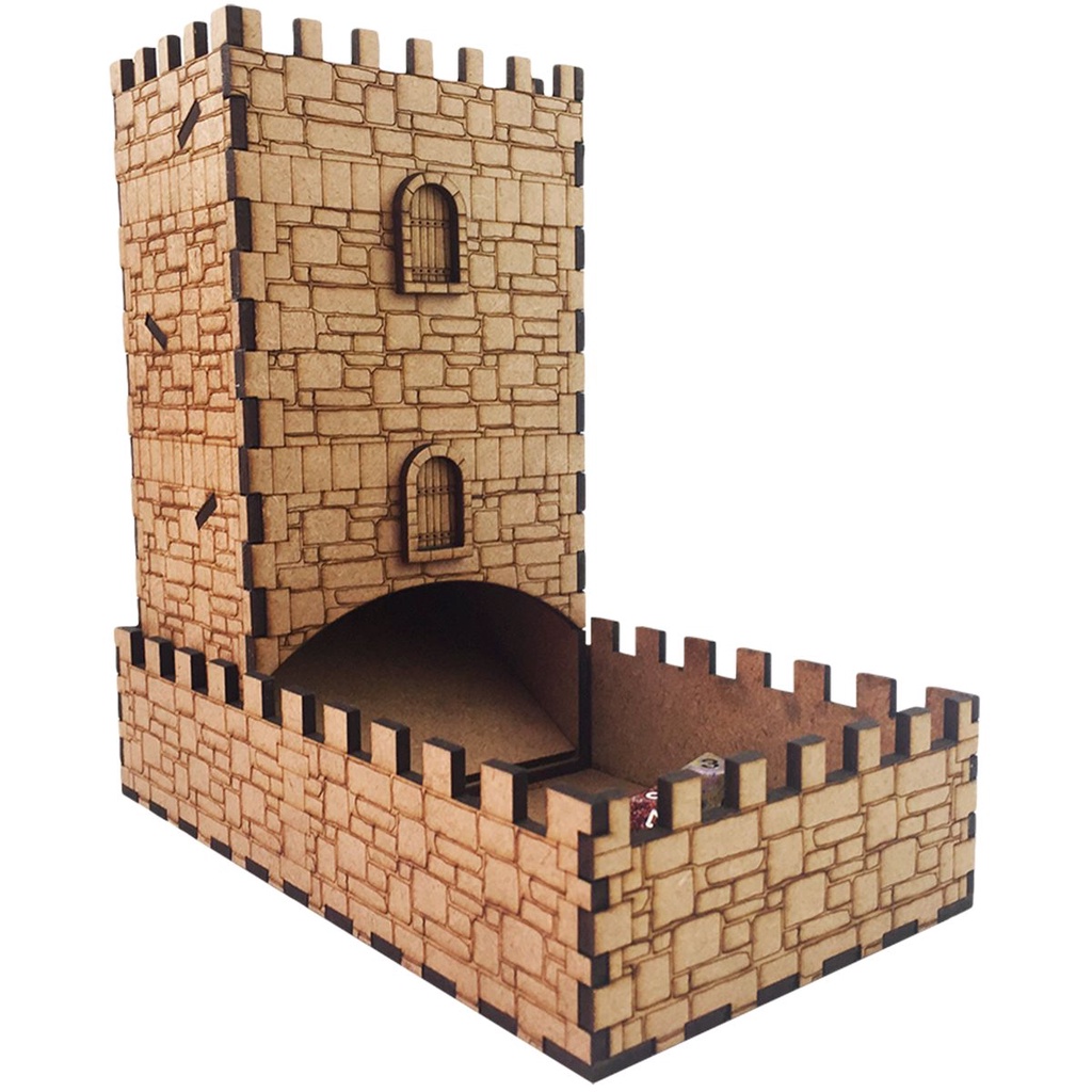 Torre De Dados Medieval Rpg MDF Para Jogos De Tabuleiro Bucaneiros