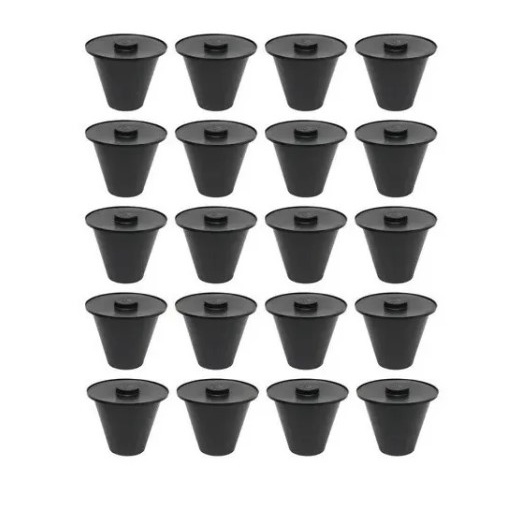 20x Caixas de Inspeção Aterramento Cônica com Tampa PVC
