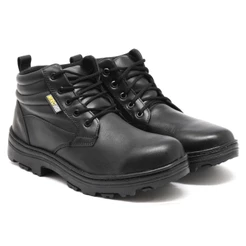 Bota de Segurança com Cadarço 100% em Couro Legítimo com CA, Sola Borracha e Bico PCV CallShoes