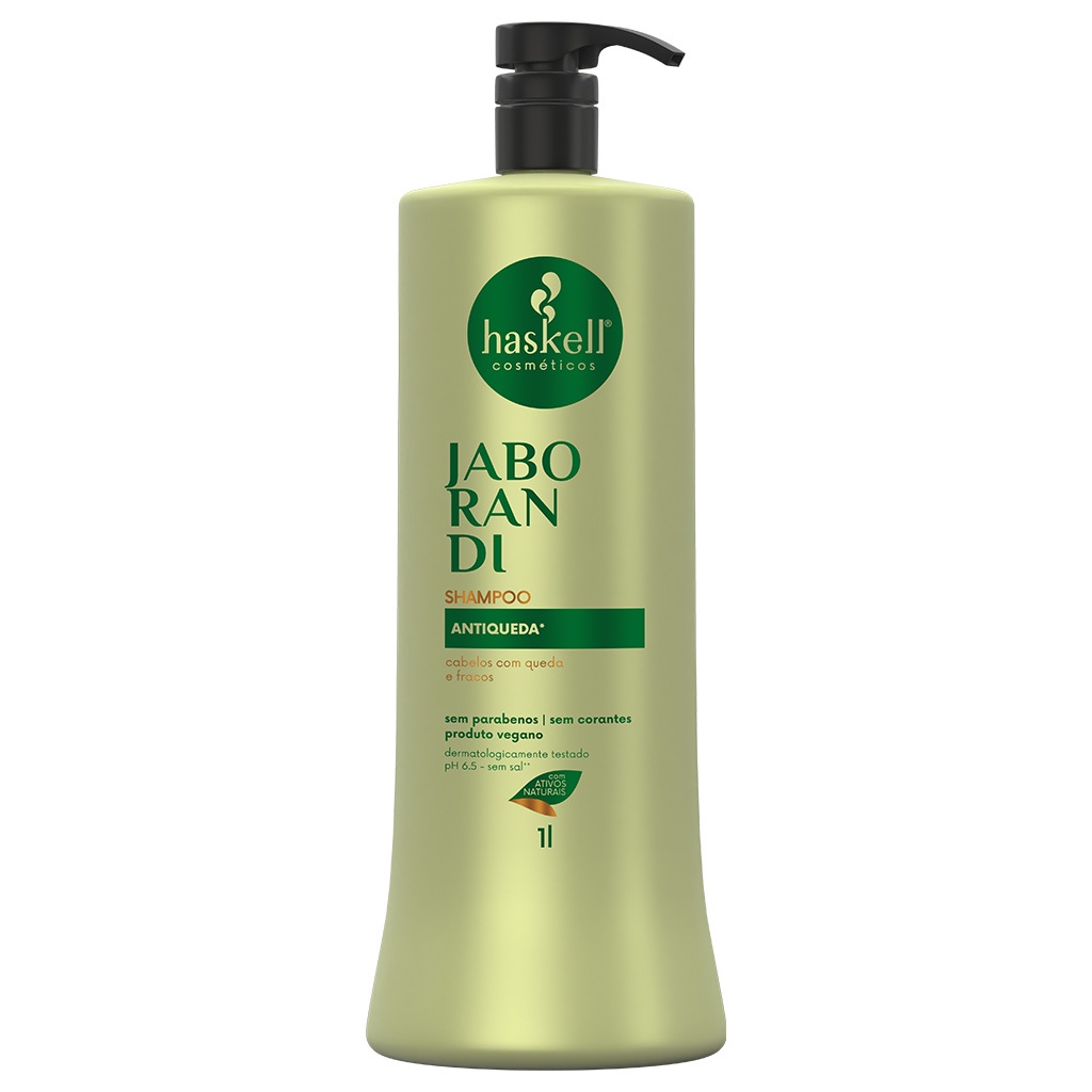 Shampoo de Jaborandi Haskell - Para Cabelos Oleosos - Fortalecimento