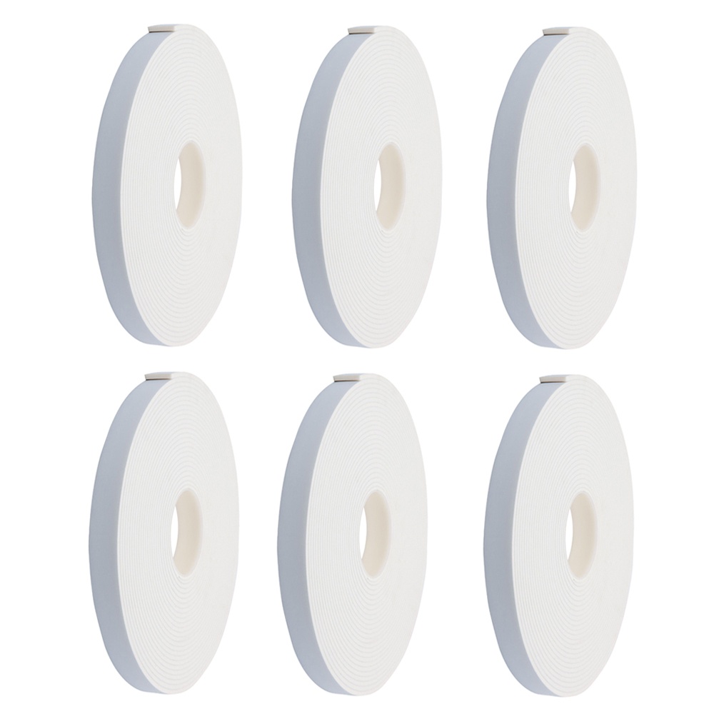 Fita Adesiva de Espuma 5 Metros Kit 6 Unidades Porta Janela Batente Vidro Moveis Protege Veda Isolante Impermeavel Resistente