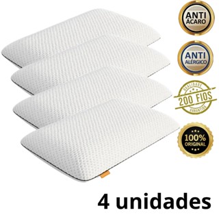 Kit 4 Trvesseiros Nasa Branco Preco de Fabrica Macio Alto Capa de Algodao