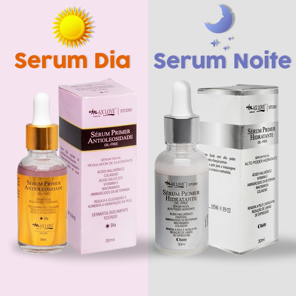 Kit Sérum Dia e Noite Max Love, A Rotina Completa para uma Pele Radiante em Todos os Momentos em Oferta na Shopee