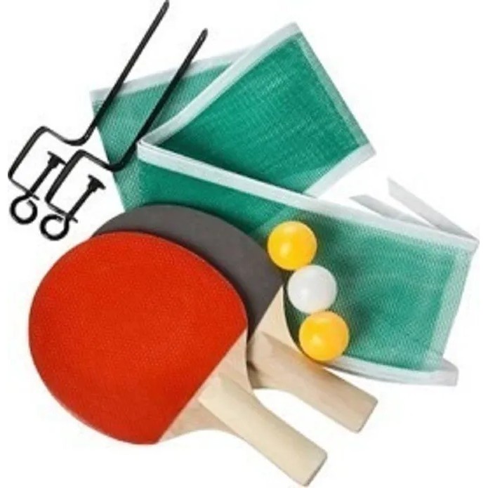Kit Ping Pong Completo Bolinhas Raquetes e Rede Tênis de mesa