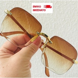Oculos de Sol Femino - Lente  Gradiente Retro  Proteção Uv