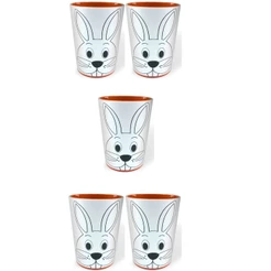 Copo para Colorir Color Cup Coelho de Páscoa 10cm - 05 unidades