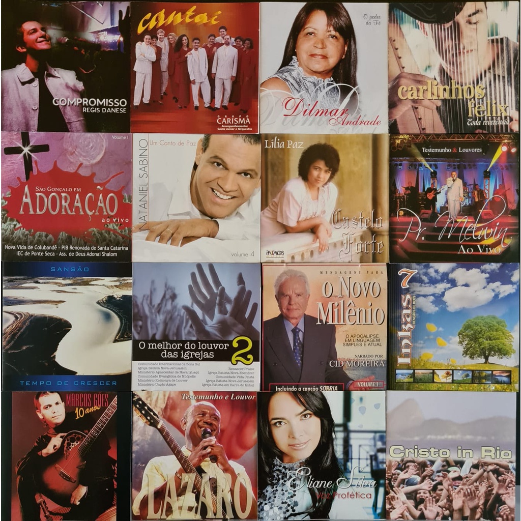 CD Gospel Evangélico Eliane Aline Barros Valadão Lázaro Lília Paz Regis Danese  Félix LOTE G