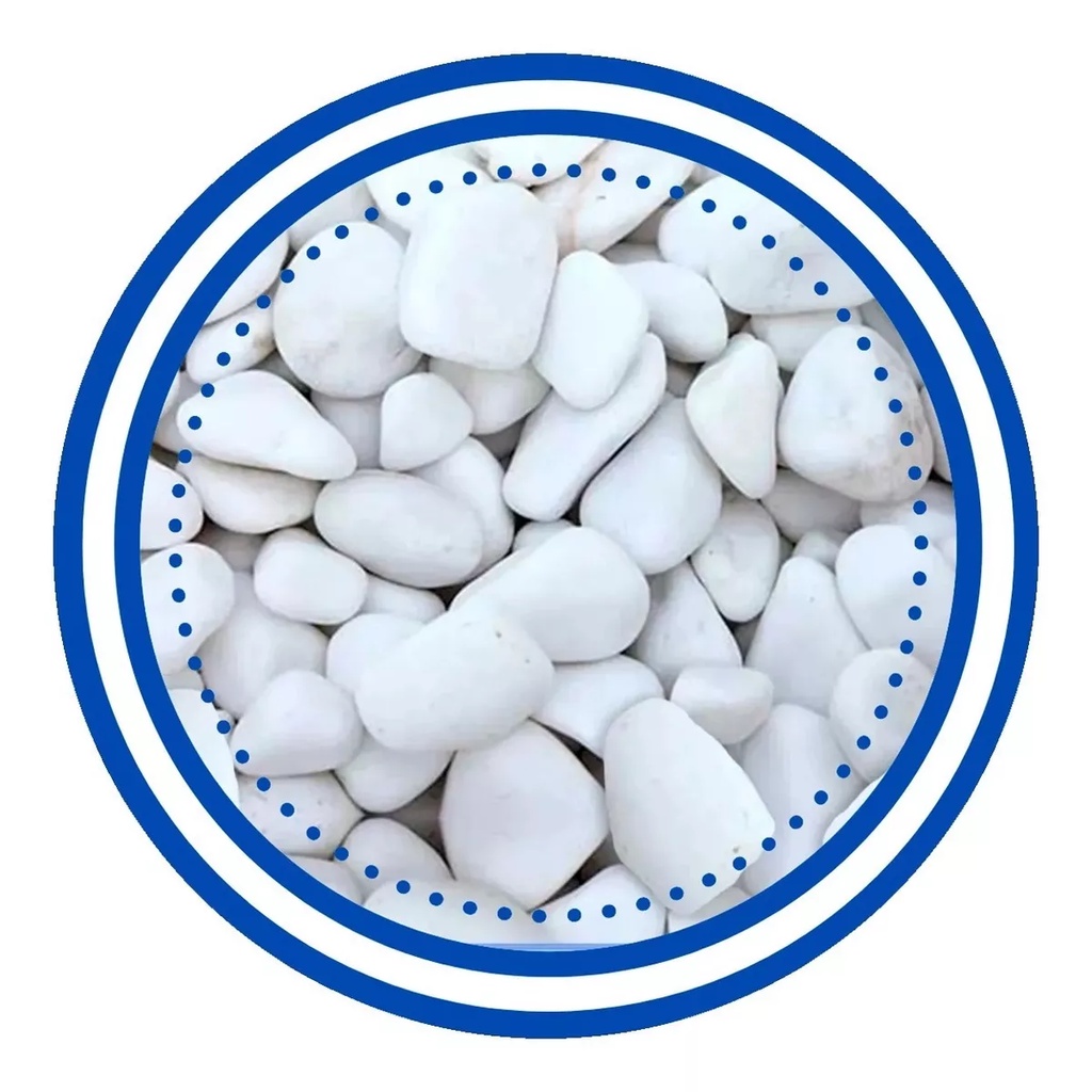 Pedras Decorativas Brancas 4kgs Seixo nº 1